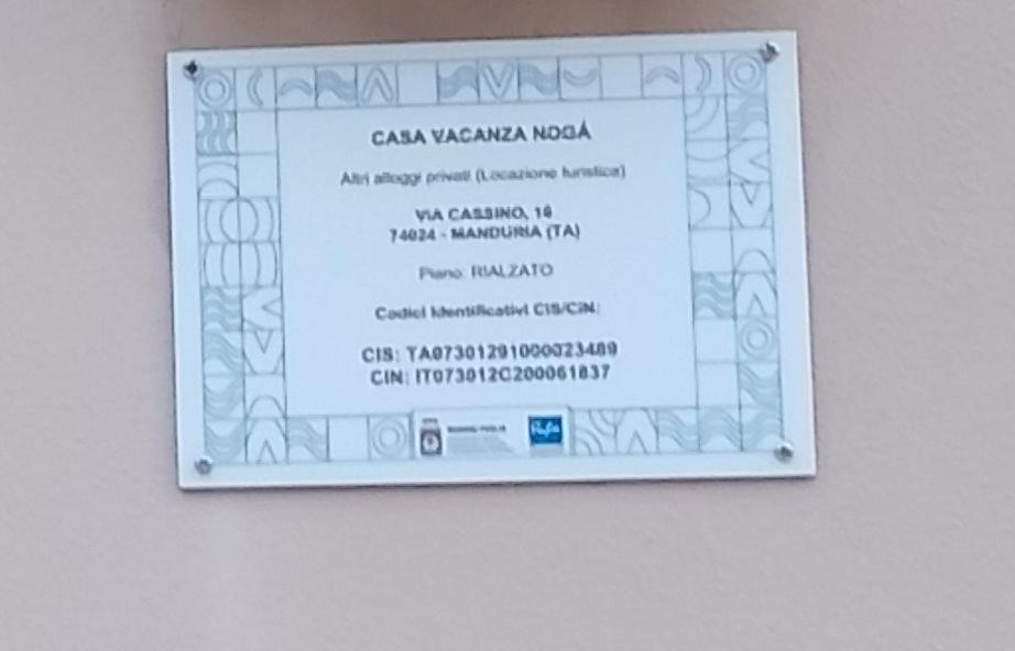 Casa Noga' Daire Manduria Dış mekan fotoğraf